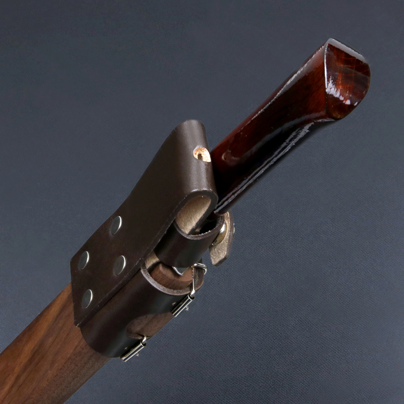 東周作 ダマスカス 青紙鋼剣鉈 乱刃6寸 洋漆仕上