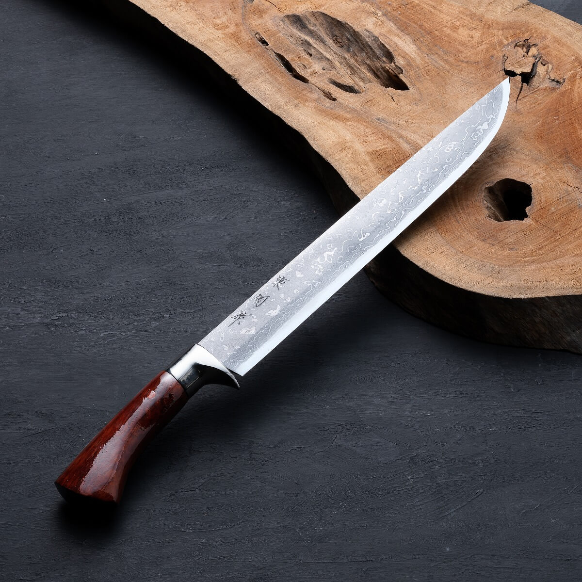 青紙鋼剣鉈 直刃1尺 洋漆仕上