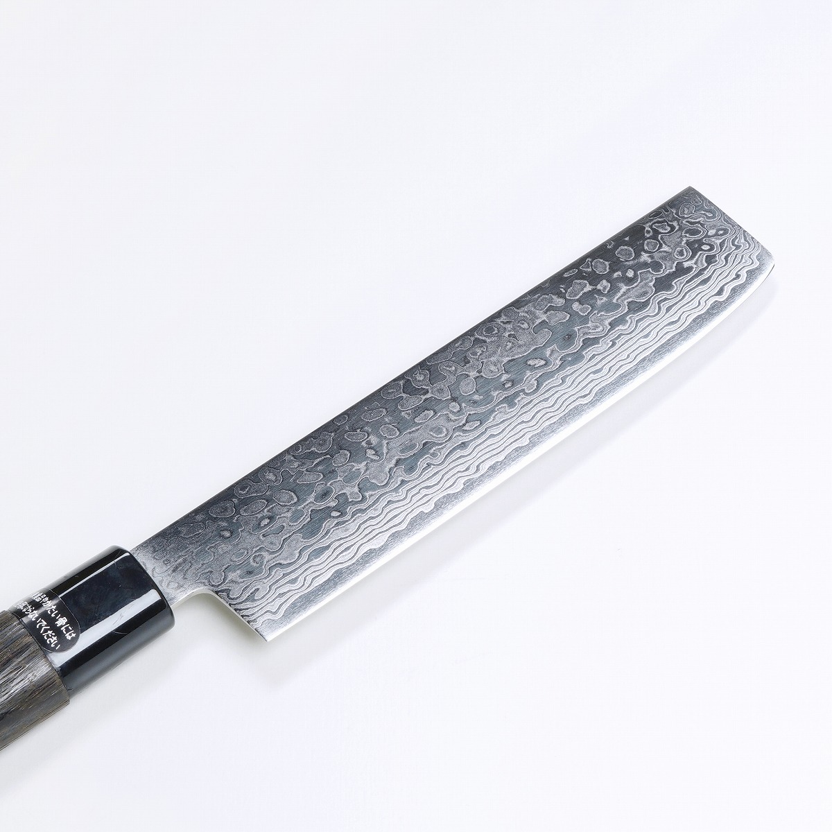 ZA18 菜切り包丁165mm 焼き栗柄 刃先