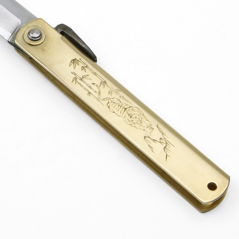 肥後守定駒 真鍮 特別手造り「特大」