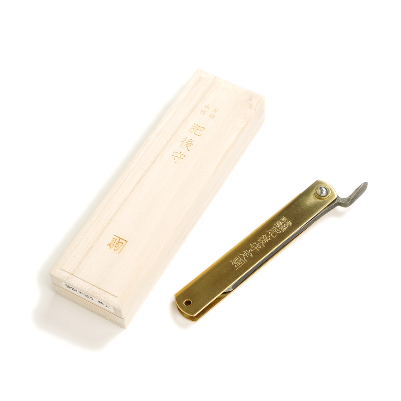 肥後守定駒 真鍮 特別手造り「特大」