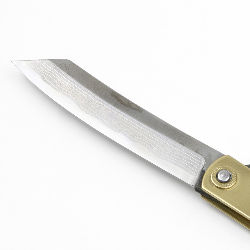 肥後守定駒 真鍮 特別手造り「大」