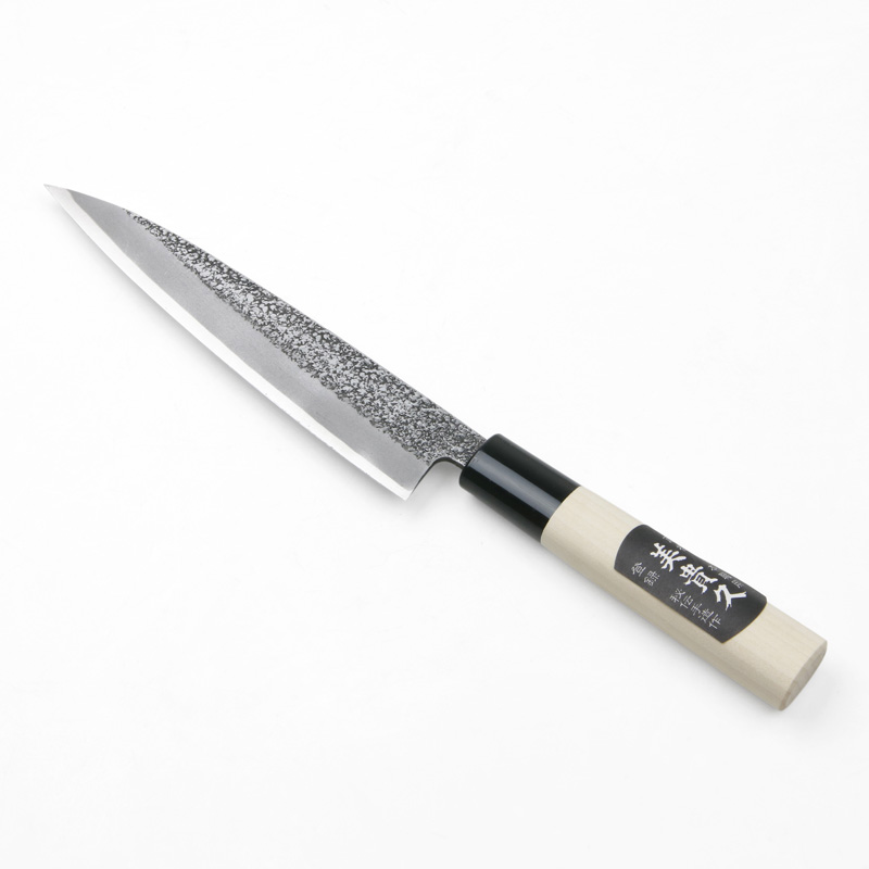 美貴久 貝裂き包丁 片刃 150mm 白紙2号 槌目仕上げ 左利き用