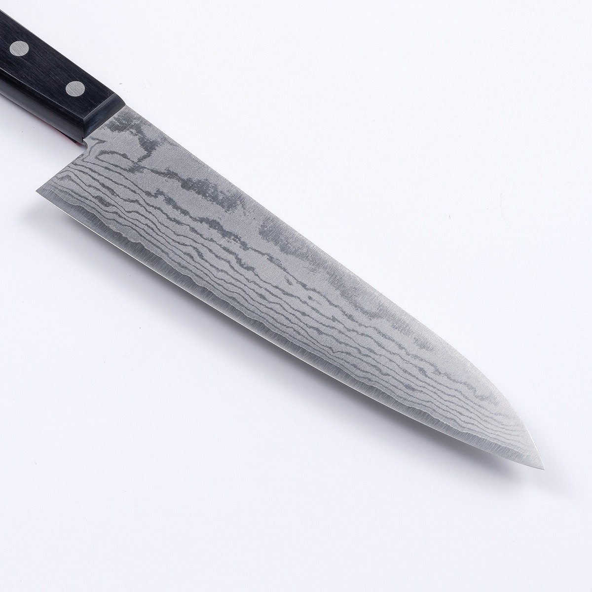 重宏別作 V金10号積層牛刀 210mm刃先