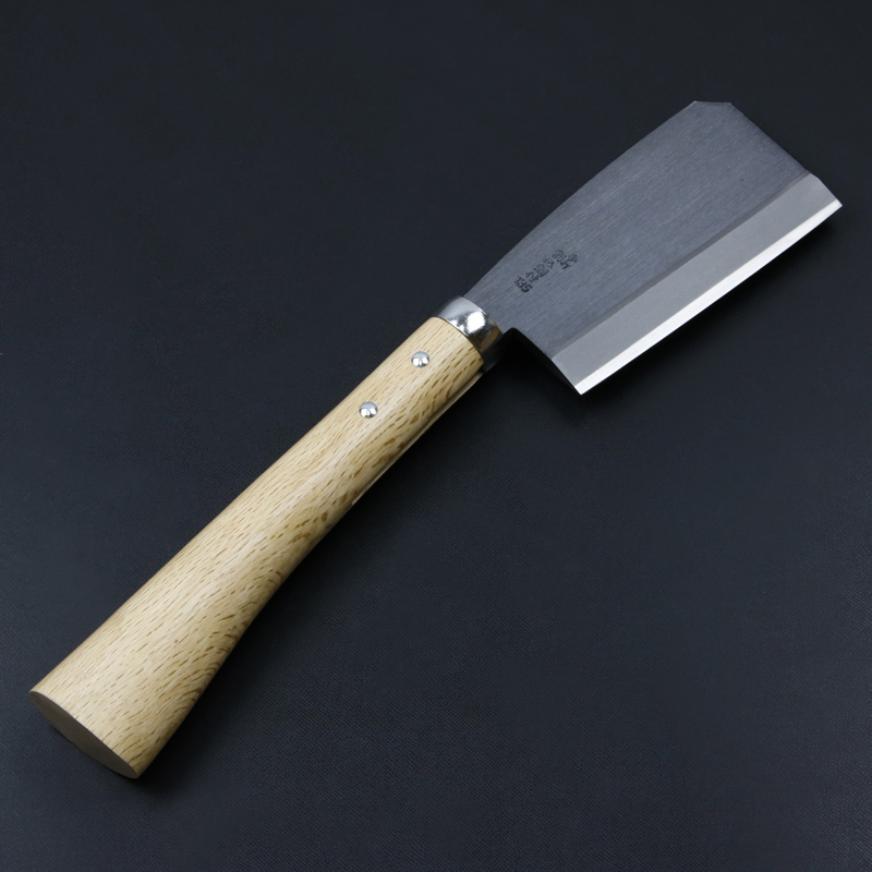 黒打厚鉈 東型 両刃135mm 刃当てカバー付き