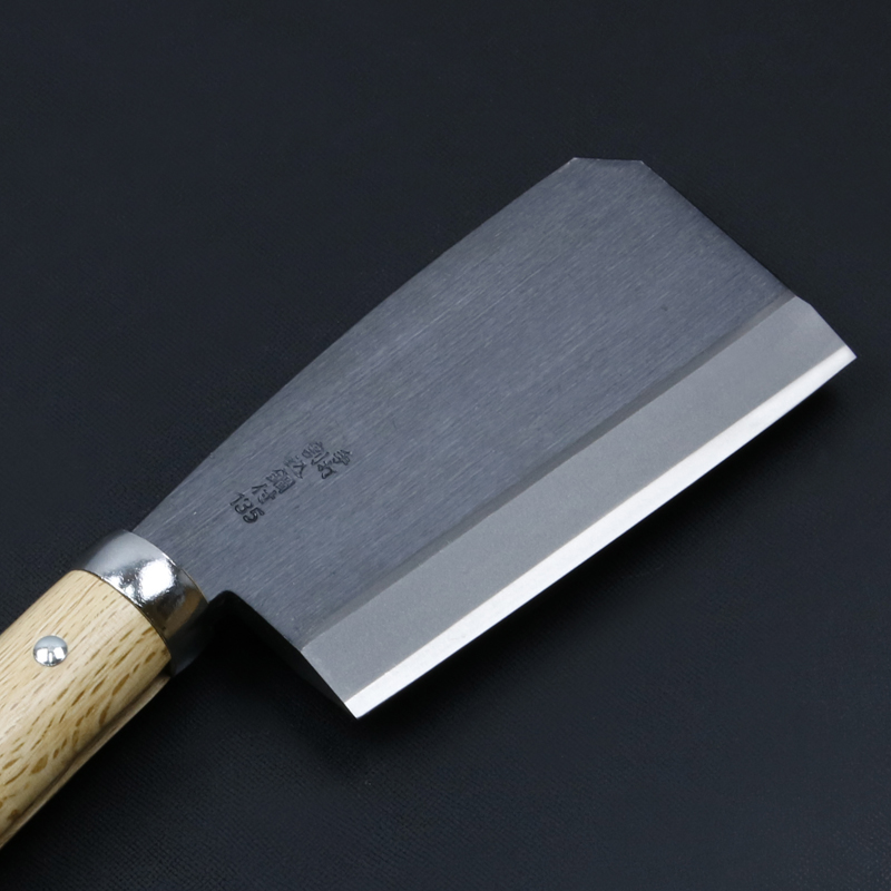 黒打厚鉈 東型 両刃135mm 刃先１