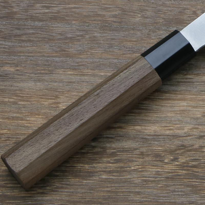 粉末ハイス HAP40 和三徳包丁170mmウォルナット八角柄