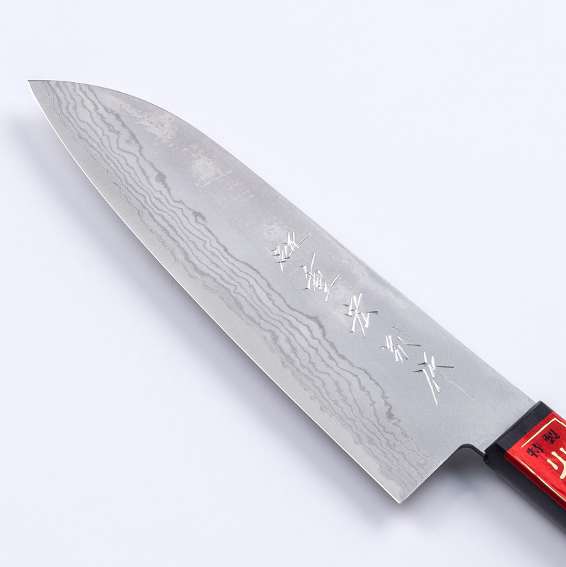 重宏別作 V金10号ステンレス積層 三徳包丁刃先