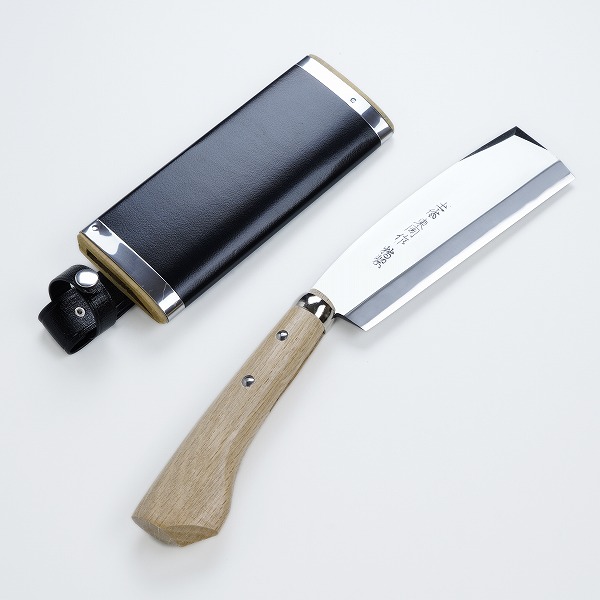 高級 腰鉈 片刃 165mm 白紙鋼