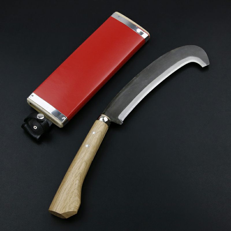 東周作 万能うなぎ鉈180mm青紙鋼鞘付き