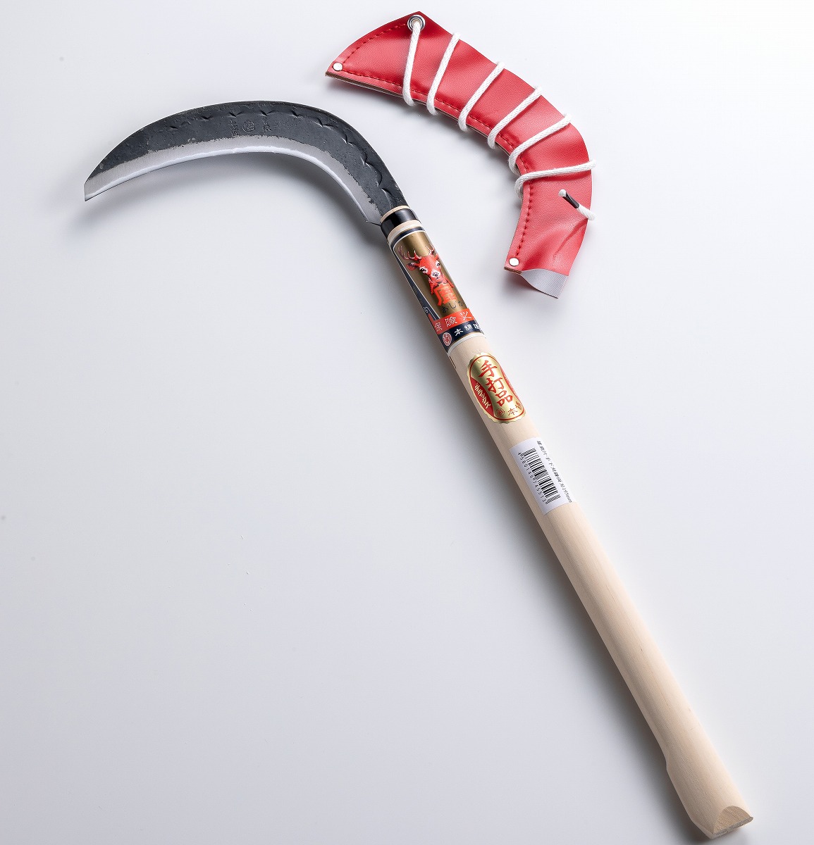 雄鹿 片手下刈鎌 両刃195mm 青紙鋼