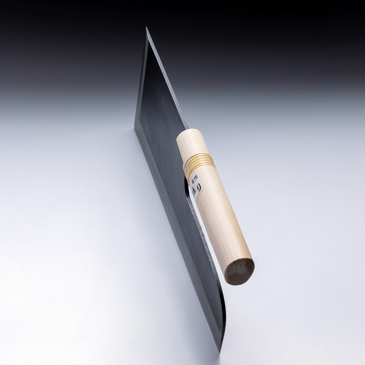鍛造 黒打ち麺切り包丁 300mm 白紙二号 左利き用峰