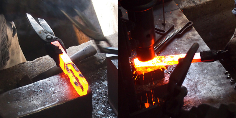 「高級」腰鉈 鍛冶 鍛造