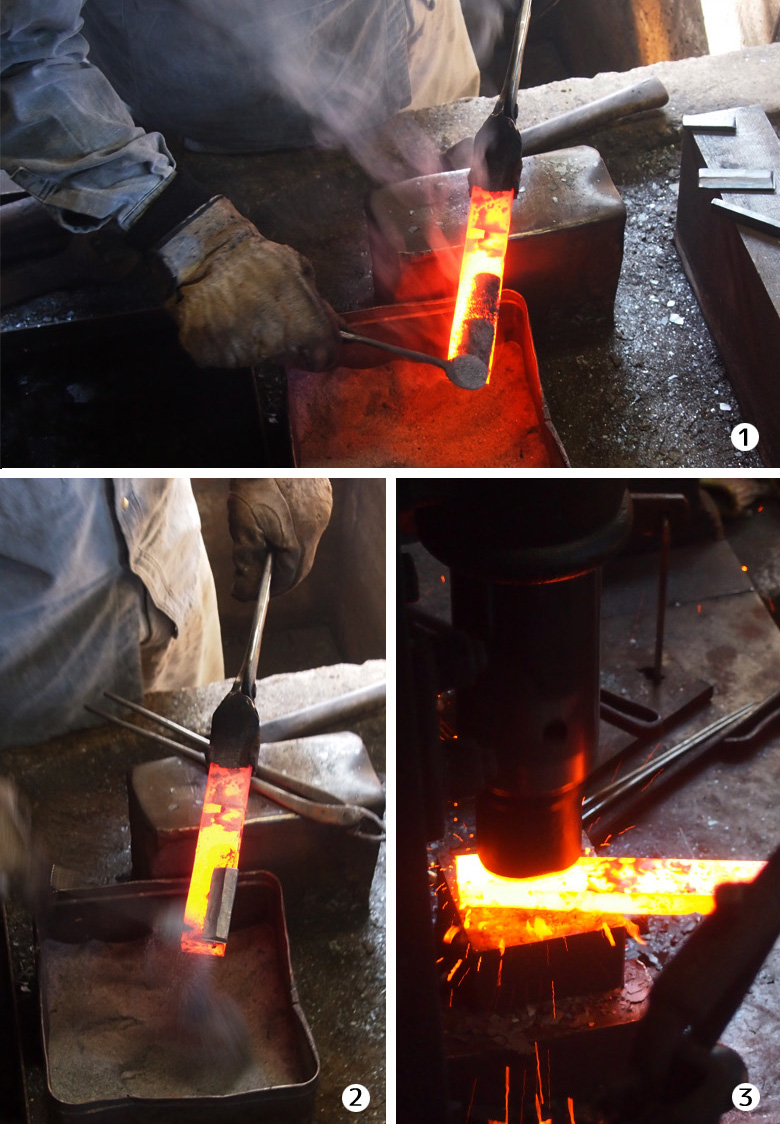 「極上」腰鉈片刃鋼付け写真