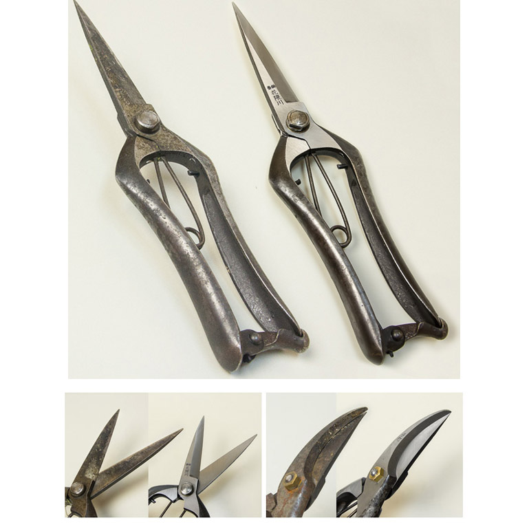 鋏の研ぎ・修理一例