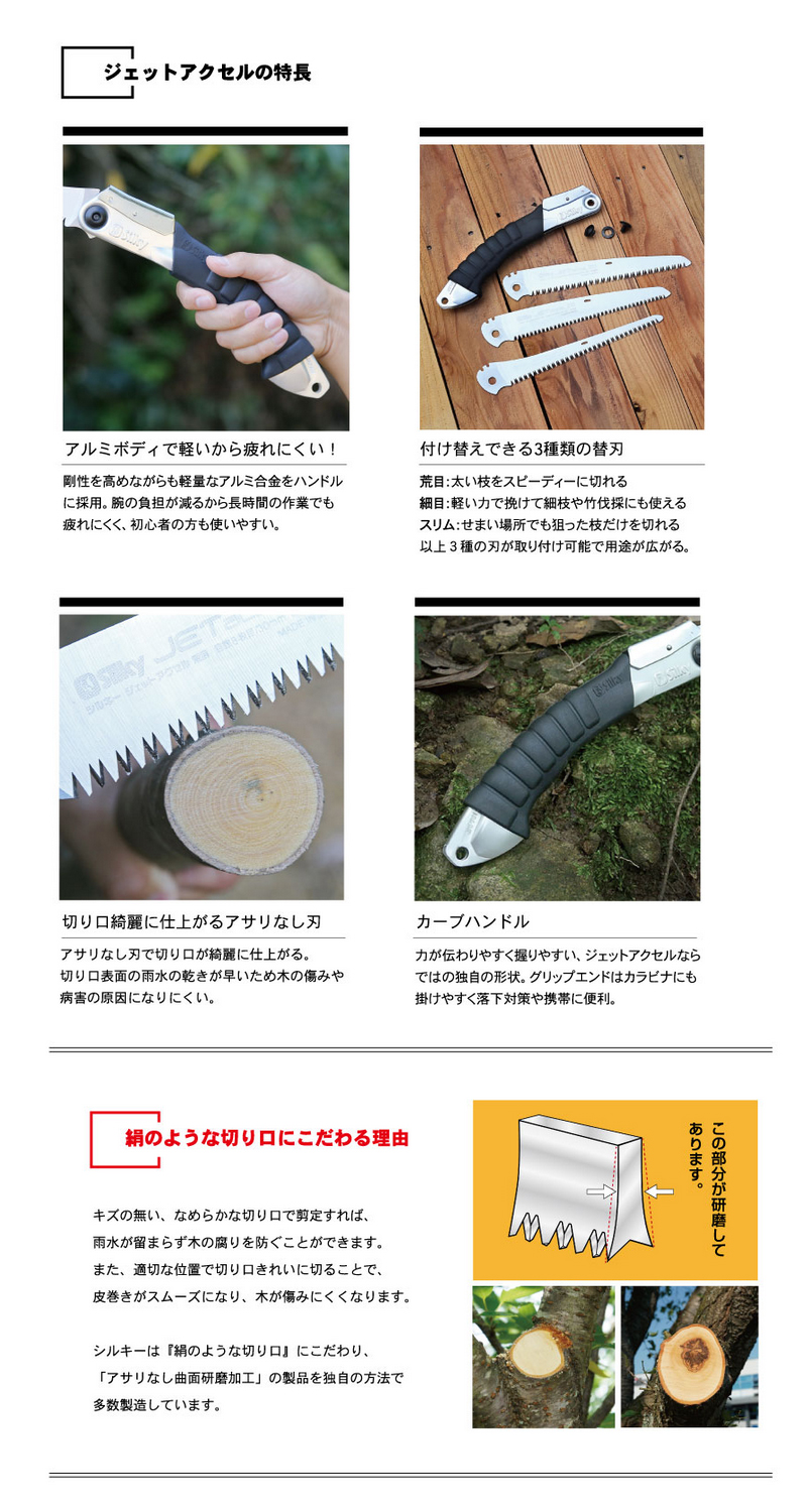 シルキー 鋸 人気の秘密