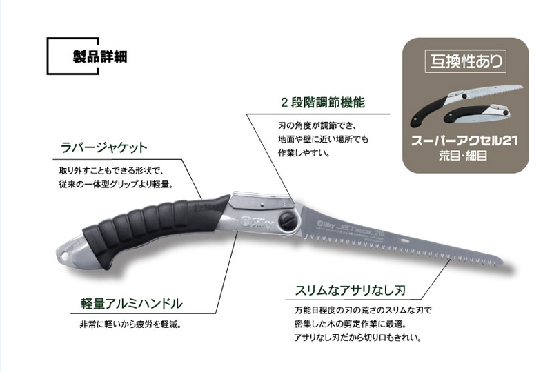 シルキー 鋸 ジェットアクセル