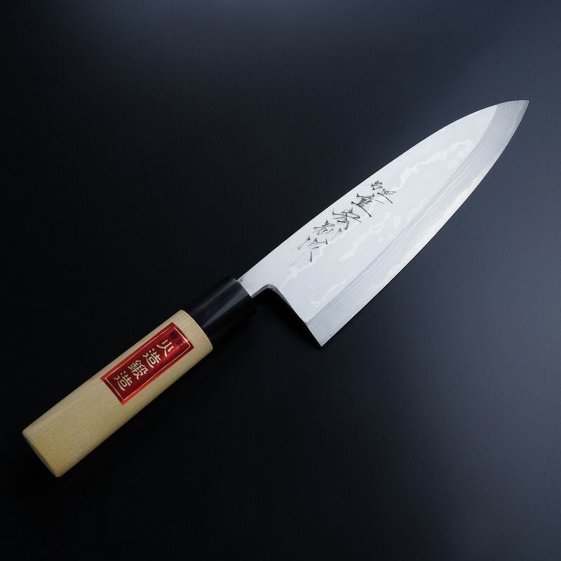 コ*ん様 ダマスカス鋼 出刃包丁　160ミリ 重宏別作 出刃包丁 片刃 210mm 青紙2号 付け鋼 ダマスカス模様 日本製