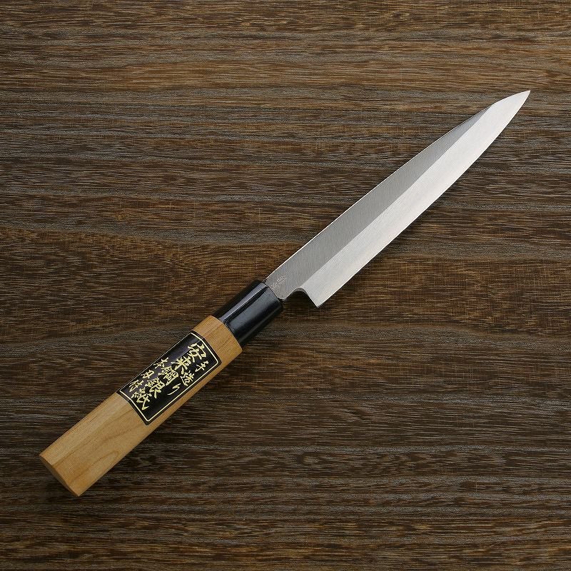 高級柳刃包丁 木製ハンドル 刀刃約27cm 合羽— 柳刃包丁 片刃 180mm 銀三ステンレス 桜柄 一般家庭用 | 厳選 刃物