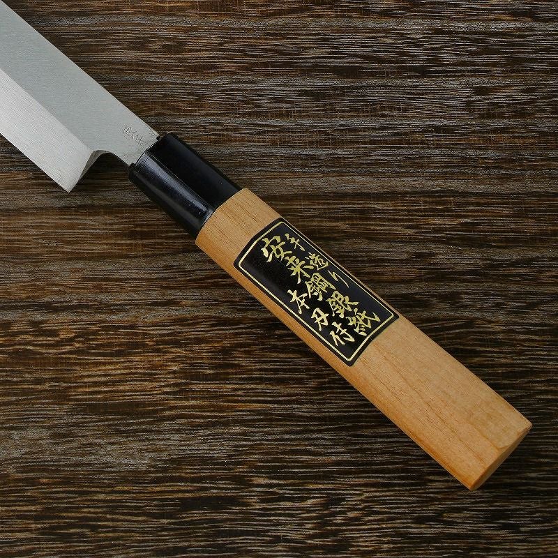 柳刃包丁 片刃 240mm 銀三ステンレス 桜柄 左利き用