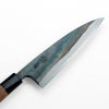 元兼 舟行包丁 165mm 両刃 青紙1号 割込み 黒打ち仕上げ クルミ柄 極上品 土佐打ち刃物