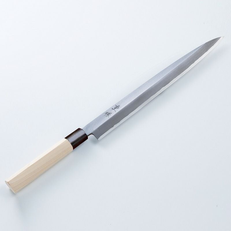 堺重勝 柳刃包丁 片刃 270mm 白二 鋼付き 一般向け | 厳選 刃物 道具の