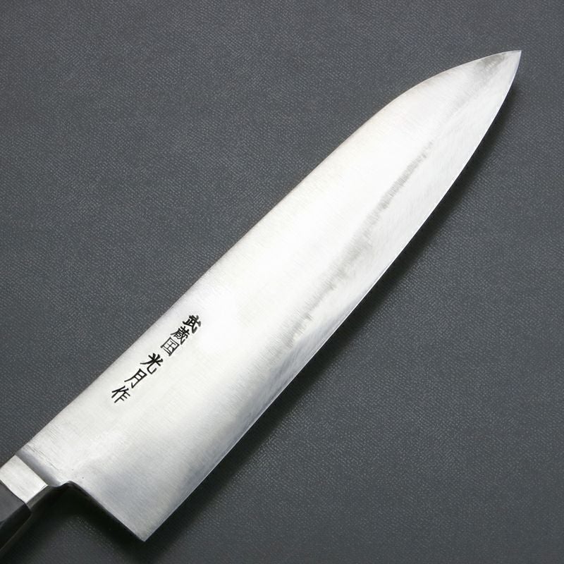 武蔵国光月作 洋出刃包丁 両刃 240mm