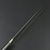 武蔵国光月作 筋引包丁 両刃 240mm 全鋼 真鍮ロウ付け口金付き パッカー柄