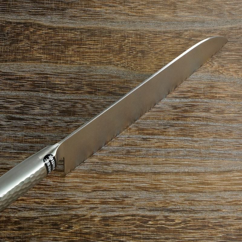 三徳包丁 両刃 175mm ステン＆ニッケル 63層鋼 ダマスカス模様 ステンレス一体型