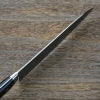 牛刀 両刃 210mm V金10号 ステンレス ダマスカス模様 共口金付き 黒合板柄