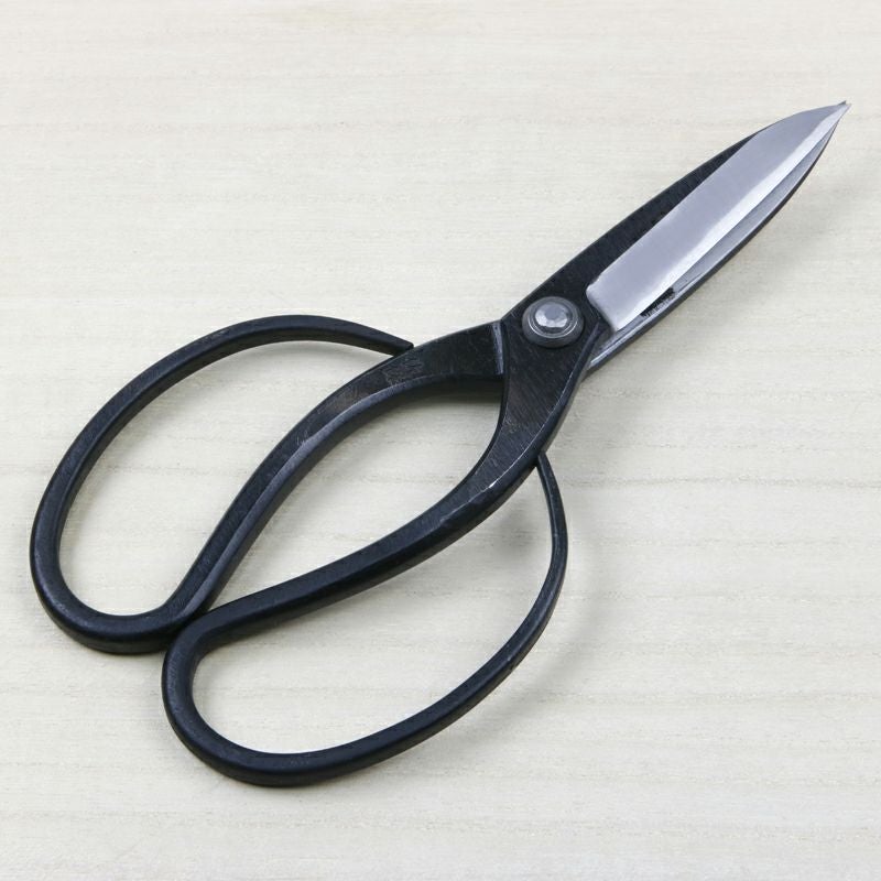 佐保 庭師型鋏 3寸5分刃 青紙鋼 カシメ止め 総手造り鍛造品 全体