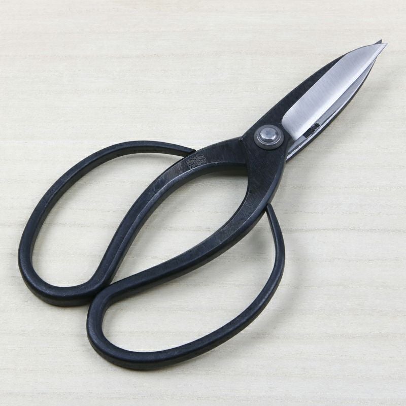 佐保 庭師型鋏 3寸刃 青紙鋼 カシメ止め 総手造り鍛造品 全体