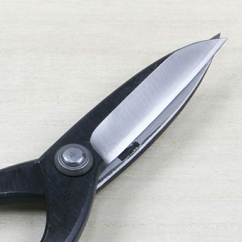 佐保 庭師型鋏 3寸刃 青紙鋼 カシメ止め 総手造り鍛造品 刃先