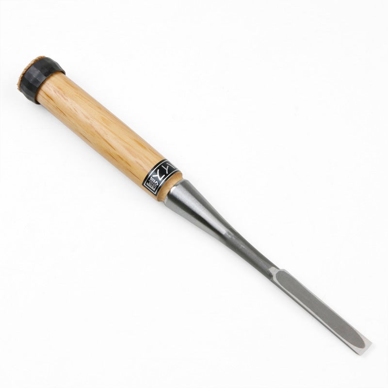 追入鑿 ハイス鋼 赤樫柄 9mm 表