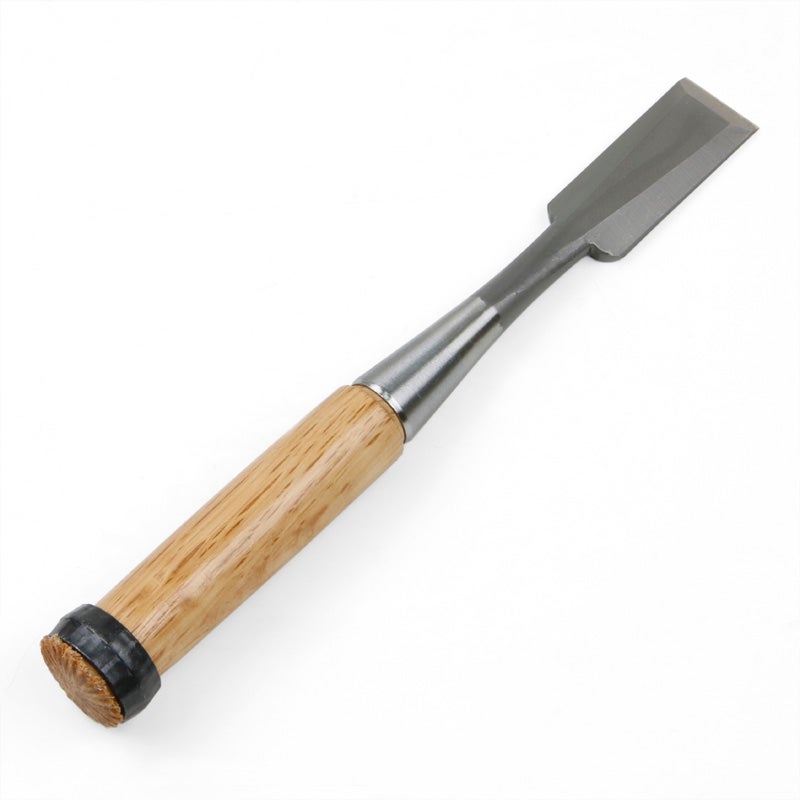 追入鑿 ハイス鋼 赤樫柄 24mm 全体