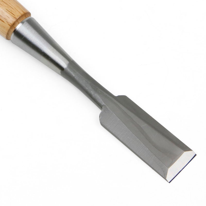 追入鑿 ハイス鋼 赤樫柄 24mm 刃先裏