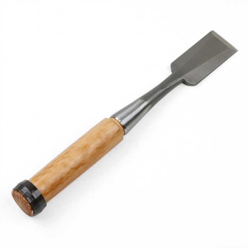 追入鑿 ハイス鋼 赤樫柄 30mm 全体