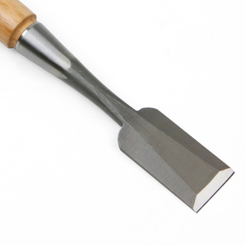 追入鑿 ハイス鋼 赤樫柄 30mm 刃先裏