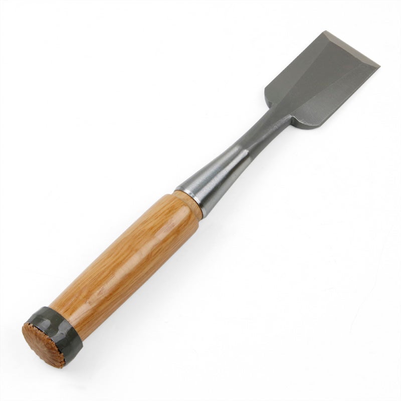 追入鑿 ハイス鋼 赤樫柄 36mm 全体