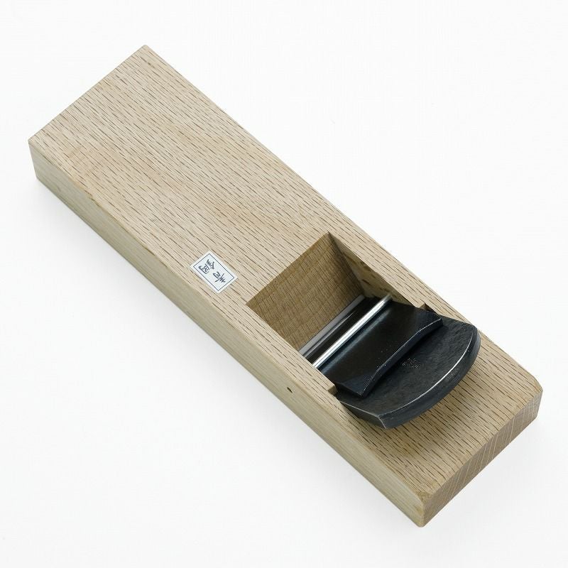 伯龍斎 雛平鉋 48mm 青紙1号 釜地 白樫7寸台 二枚鉋