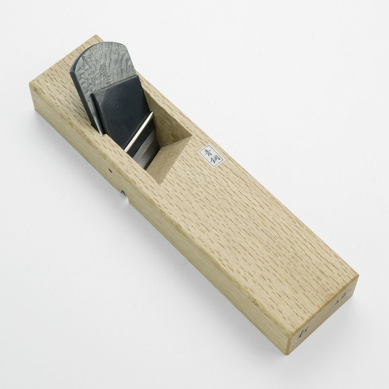 伯龍斎 際鉋 右 42mm 青紙1号 釜地 白樫8寸台 二枚鉋