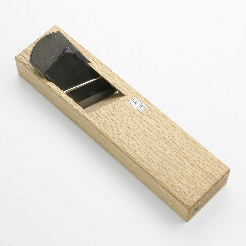 伯龍斎 際鉋 左 42mm 青紙1号 釜地 白樫8寸台 二枚鉋