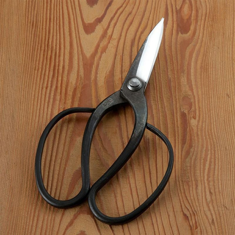 佐保 庭師型鋏 3寸刃 白紙鋼 カシメ止め 総手造り鍛造品 | 厳選 刃物
