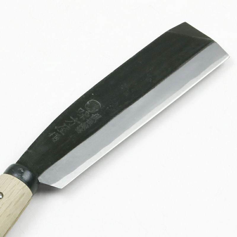 日野浦刃物工房 味方屋作 片刃 古型6.0 白樫柄 鞘付き