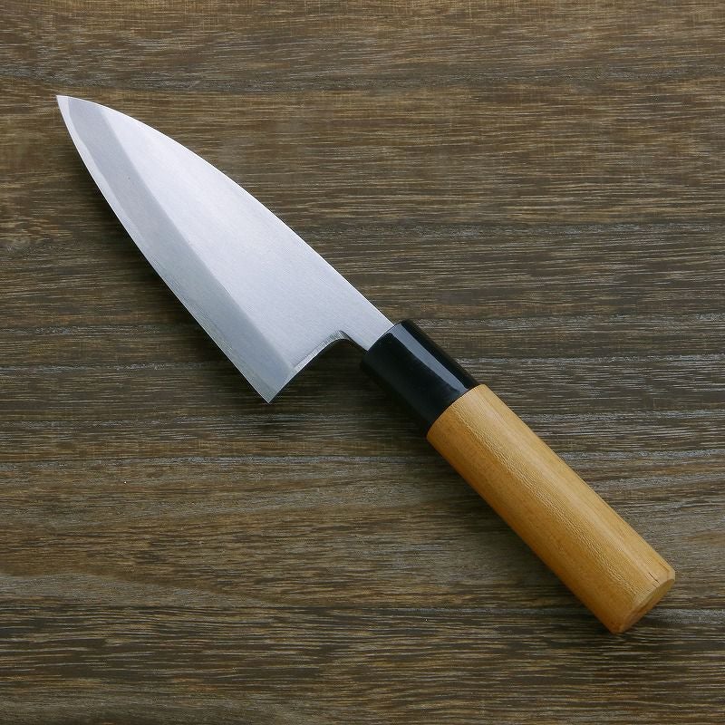 小出刃包丁 片刃 120mm 白紙2号 鋼付 左利き用 | 厳選 刃物 道具の専門
