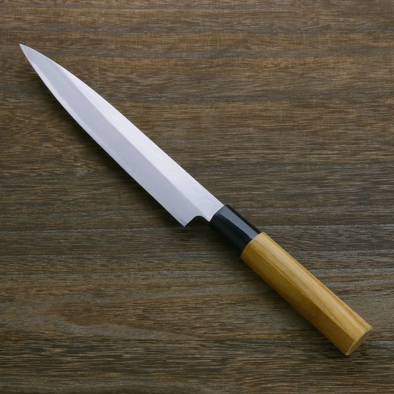 柳刃包丁 片刃 180mm 白紙2号 鋼付 左利き用 一般家庭向け | 厳選 刃物