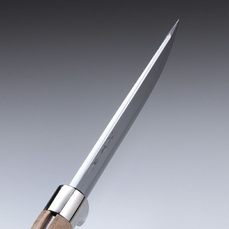 狩猟剣鉈 実戦用 青紙鋼 磨き 5寸 刃先