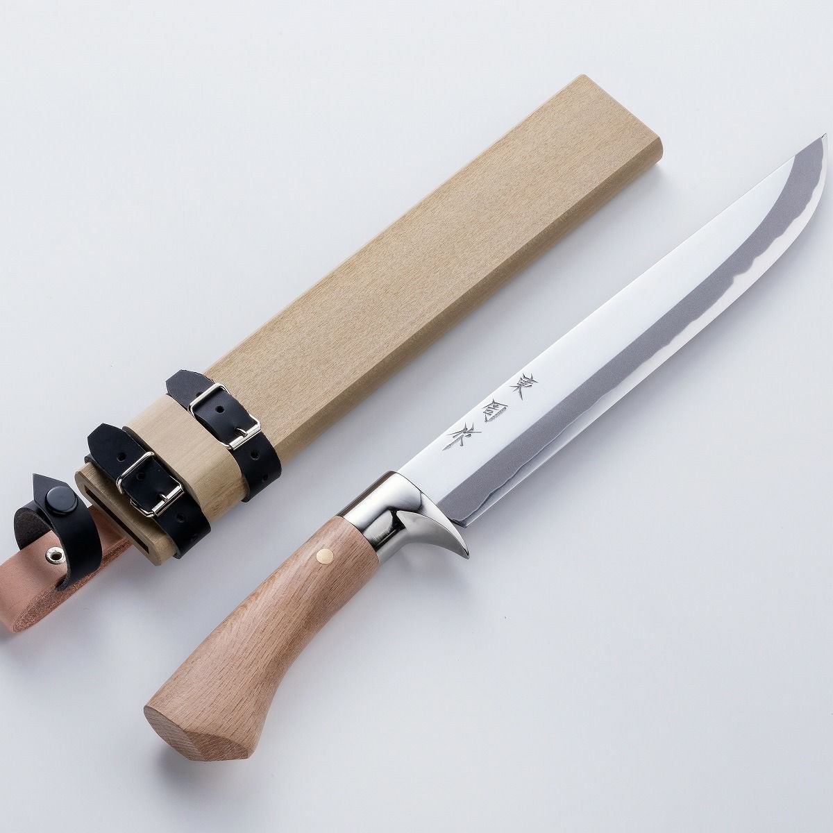 東周作 狩猟剣鉈 8寸 240mm 青紙鋼 磨き仕上げ 本職向け | 厳選 刃物
