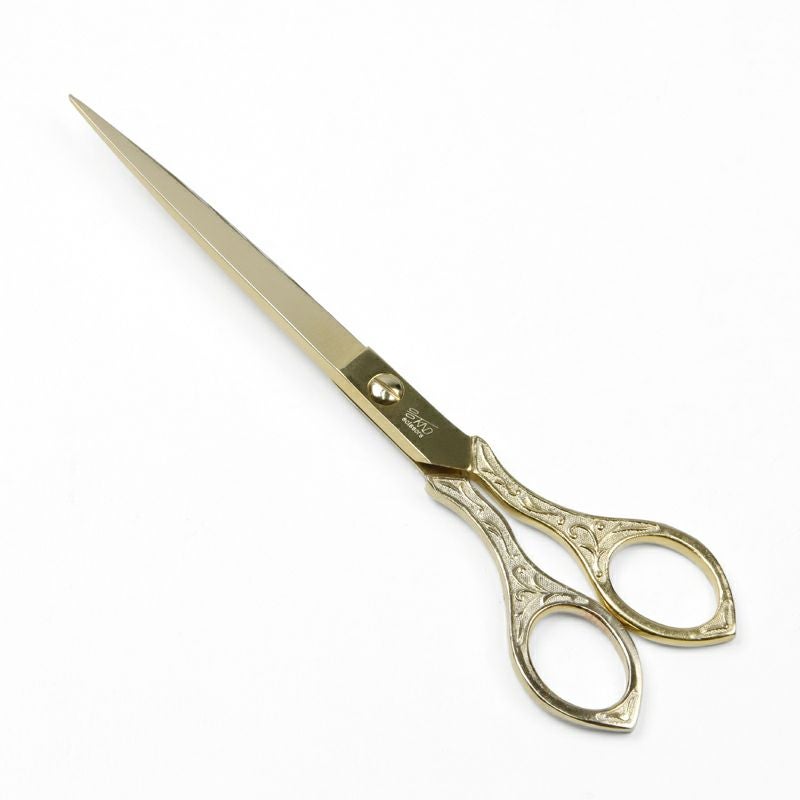 唐草 総金テープ切鋏 210mm 桐箱入 全体