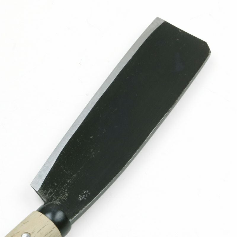 日野浦刃物工房 味方屋作 片刃 東北型6.0 白樫柄 鞘付き